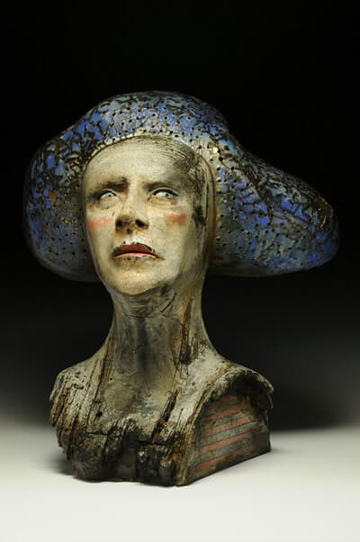 Woman Ceramic Sculpture Bust