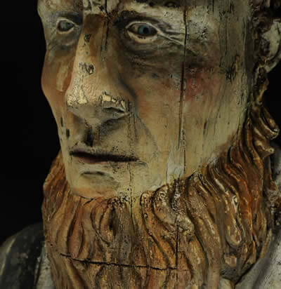 Farmer Ceramic Sculpture Bust
