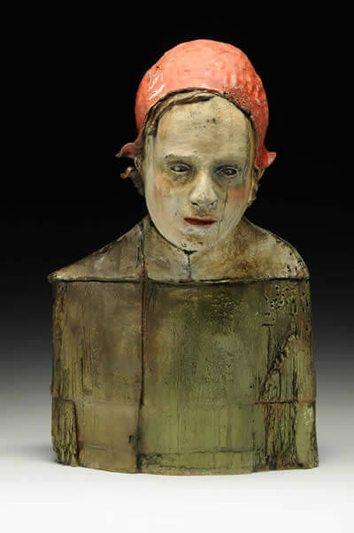 Ceramic Girl Sculpture
